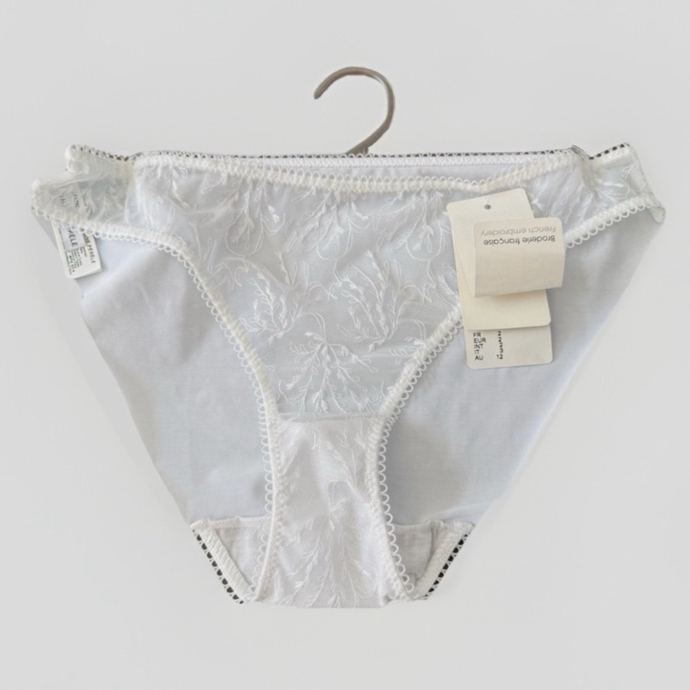 Simone Perele White Lace Bikini Panty